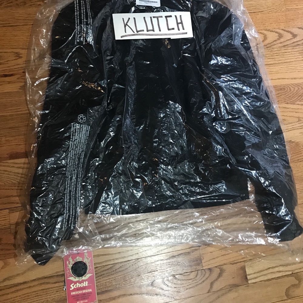 SMALL BLACK SUPREME/SCHOTT SUEDE A-2 JACKET S/S18